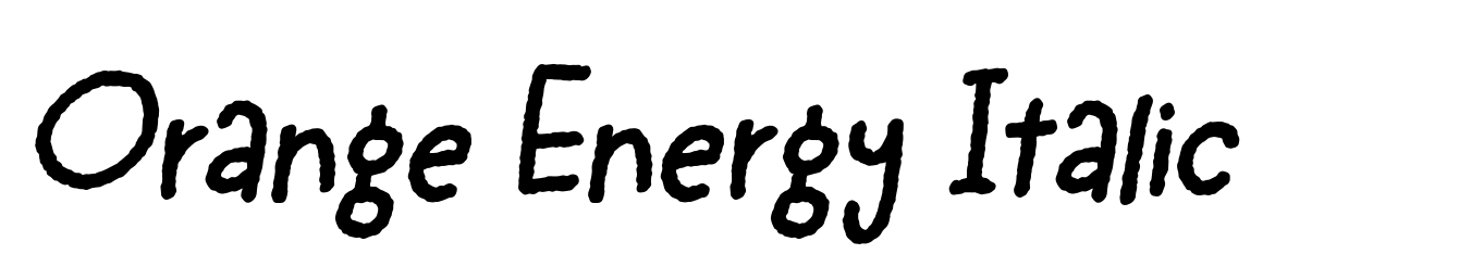 Orange Energy Italic